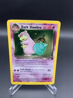 Pokemon Dark Slowbro TCG Holo Rare Card 12/82 LP - Image 1