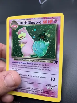 Pokemon Dark Slowbro TCG Holo Rare Card 12/82 LP - Image 3