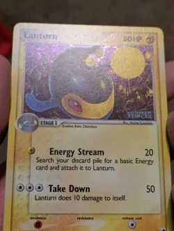 Pokemon TCG Lanturn EX Unseen Forces 40/115 Reverse Holo STAMPED LP - Image 3