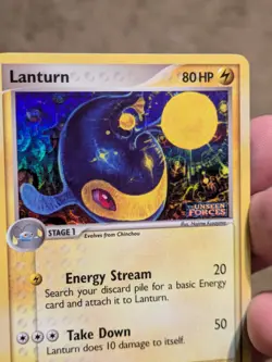 Pokemon TCG Lanturn EX Unseen Forces 40/115 Reverse Holo STAMPED LP - Image 4