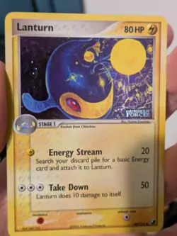 Pokemon TCG Lanturn EX Unseen Forces 40/115 Reverse Holo STAMPED LP - Image 5