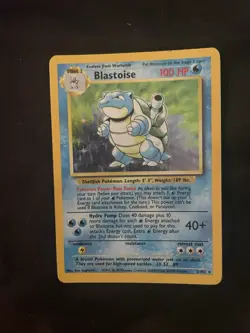 Blastoise 002/102 Base Set Holo Pokemon Card TCG WOTC 1999 - Image 1