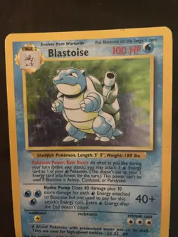 Blastoise 002/102 Base Set Holo Pokemon Card TCG WOTC 1999 - Image 2