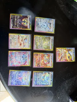 Pokemon TCG Eevelutions EX SIR Card Set of 9 Prismatic Evolutions - Image 1