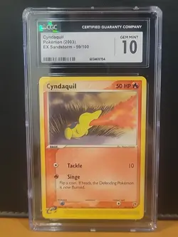 Cyndaquil Pokemon 2003 EX Sandstorm 59/100 CGC Gem Mint 10 - Image 1