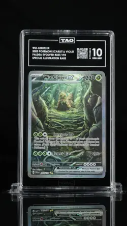 2023 Pokemon Paldea Evolved Wo-Chien ex 257/193 SIR TAG 10 Gem Mint - Image 1