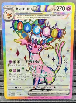 Pokemon TCG - Umbreon ex 176 & Espeon ex 175 Prismatic Evolutions Ultra Rare NM - Image 4