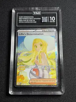 2025 Pokemon Mega Evolution Base Set Lillie's Determination SIR 184/132 TAG 10 - Image 1