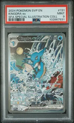 PSA 9 MINT Kingdra EX SFA Special Illustration Collection Promo Pokemon SVP 131 - Image 1