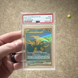 Pokemon Chi-Yu ex Hyper Rare Holo SV: Paldean Fates 241/091 PSA 10 2024 - Image 1