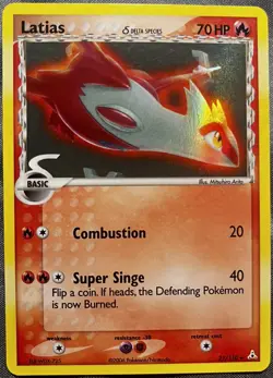 Pokemon TCG Latias EX Holon Phantoms 21 Holo Rare - Image 1
