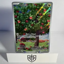 Pokemon TCG - Applin 185/167 Twilight Masquerade - Illustration Rare Holo - NM - Image 1