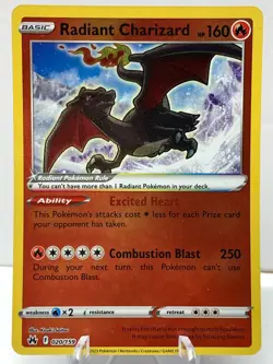 Pokemon Radiant Charizard 020/159 Crown Zenith RADIANT RARE - Image 2