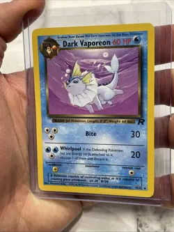 Dark Vaporeon 45/82 Uncommon Team Rocket 2000 Pokemon Vintage Pokemon NM/MT Vtg - Image 2