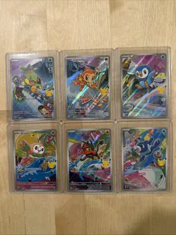 Pokemon First Partner Illustration 30th Collection Promo Set of 6 040-045 NM - Image 1