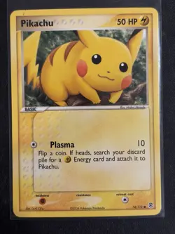 Pokemon Pikachu EX FireRed & LeafGreen 74/112 2004 - Image 1