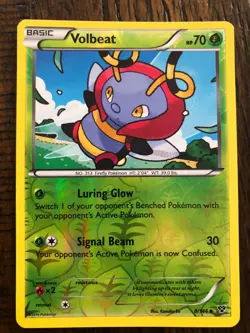 Pokemon TCG Volbeat 8/146 2014 Reverse Holo Uncommon XY Base Set - Image 1