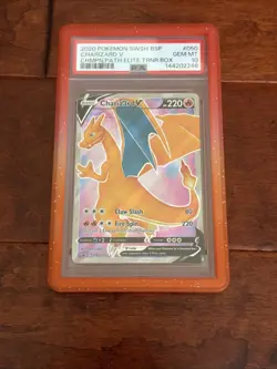 Pokemon Charizard V SWSH050 Black Star Promo Full Art PSA 10!! - Image 1
