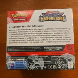 Pokemon TCG - Scarlet & Violet Twilight Masquerade Booster Box - 36 Packs Sealed - Image 2
