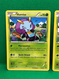 Pokemon Tcg Illumise 9/146 & Volbeat 8/146 XY Base Set Non Holo - Image 2