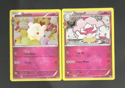 Pokemon TCG Swirlix RC19/RC32 & Slurpuff RC20/RC32 Radiant Collection - Image 1