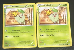 Chikorita RC1/RC32 Pokemon Generations: Radiant Collection NM - Lot Of 2 - Image 1