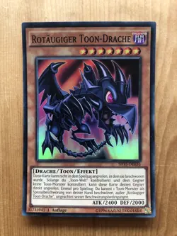Yu-Gi-Oh Super Rare Rotaugiger Toon-Drache SHVI-DE036 - Image 1
