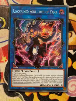 MP24-EN101 Unchained Soul Lord of Yama Secret Rare Yugioh 1st - Image 1