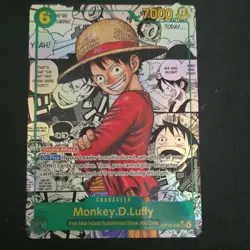 Bandai Monkey.D.Luffy OP13-118 Carrying on His Will SEC Double Attack 7000 One … - Image 1