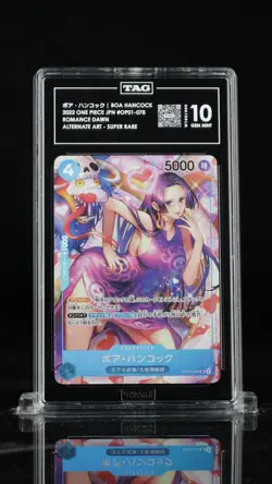 TAG 10 GEM MINT JAPANESE ONE PIECE 2022 Boa Hancock OP01-078 ALT ART ROMANCE NR6 - Image 1