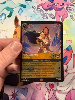 Disney Lorcana Pocahontas - Peacekeeper 22/204 Winterspell Cold Foil - Image 1