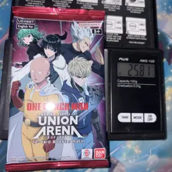 Heavy 25.81g Union Arena Sealed One Punch Man Booster Pack - Image 1