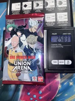 Heavy 25.83g Union Arena Sealed One Punch Man Booster Pack - Image 1