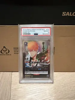 2024 Union Arena EX07BT/BLC #019 Ichigo Kurosaki Parallel PSA GEM MT 10 - Image 1
