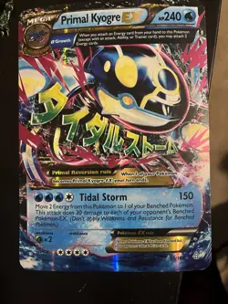 Primal Kyogre EX 55/160 Mega Holo HP240 English Pokemon TCG Card - Image 2