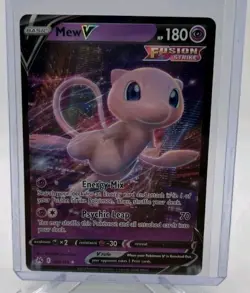 Pokemon Mew V Ultra Rare Holo Fusion Strike 060/159 Psychic TCG Card English - Image 1