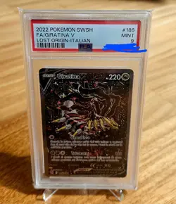 pokemon card giratina v alternative art italiano psa 9 - Image 1