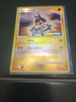 Lucario 6/130 Reverse Holo Diamond & Pearl Pokemon Card Rare - Image 1