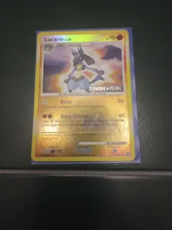 Lucario 6/130 Reverse Holo Diamond & Pearl Pokemon Card Rare - Image 2