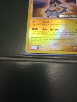 Lucario 6/130 Reverse Holo Diamond & Pearl Pokemon Card Rare - Image 3