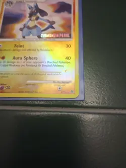 Lucario 6/130 Reverse Holo Diamond & Pearl Pokemon Card Rare - Image 4