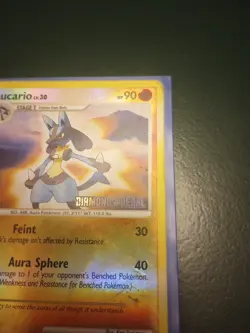 Lucario 6/130 Reverse Holo Diamond & Pearl Pokemon Card Rare - Image 5