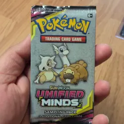 Pokemon Unified Minds Sampling Pack 3 Cards English TCG Cubone Dragonair Bidoof - Image 1