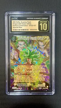Dragon Ball Super Card Game SS2 Kefla Surging Flash BT23-127 Special Rare CGC 10 - Image 1
