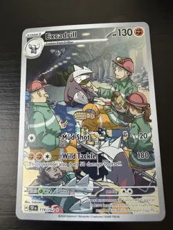 Pokemon TCG Excadrill Card 174/162 IR SV05: Temporal Forces 2024 NM Condition - Image 1