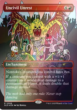 MTG Uncivil Unrest (2008) Rainbow Foil Secret Lair: Jay Howell NM - Image 1