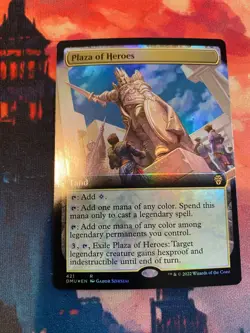 MTG Dominaria United Plaza of Heroes Extended Art Foil - Image 1