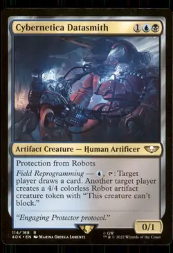 MTG - Cybernetica Datasmith Universes Beyond: Warhammer 40,000 #114 Rare NM - Image 1