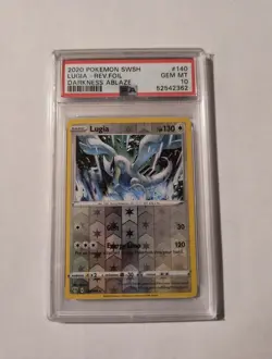 PSA 10 2020 Pokemon Sword & Shield Darkness Ablaze Lugia Reverse Foil #140 - Image 1