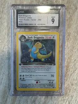 Pokemon Dark Dragonite Team Rocket 1st Edition Holo Rare #5 CGC 9 Mint - Image 1